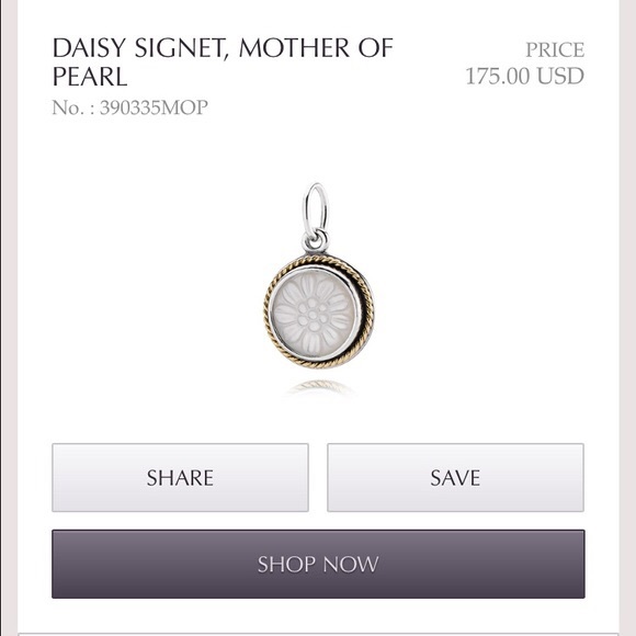 Pandora Daisy Signet Necklace 